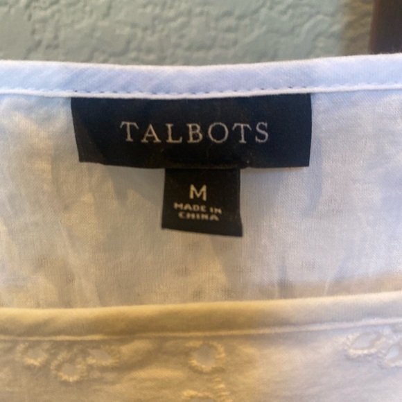 Talbot’s Eyelet Square Neck Top, M - Picture 3 of 8
